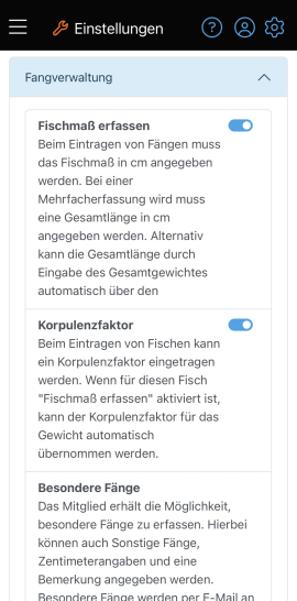 Statistik - Fangergebnis